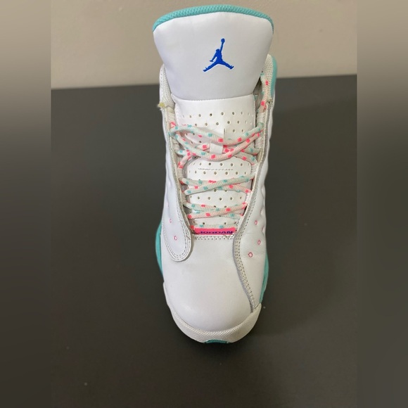 Air Jordan 13 Retro White and Aurora Green Teal DS GS - Size 7y - Picture 11 of 14